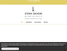 Tablet Screenshot of ines-mode.com